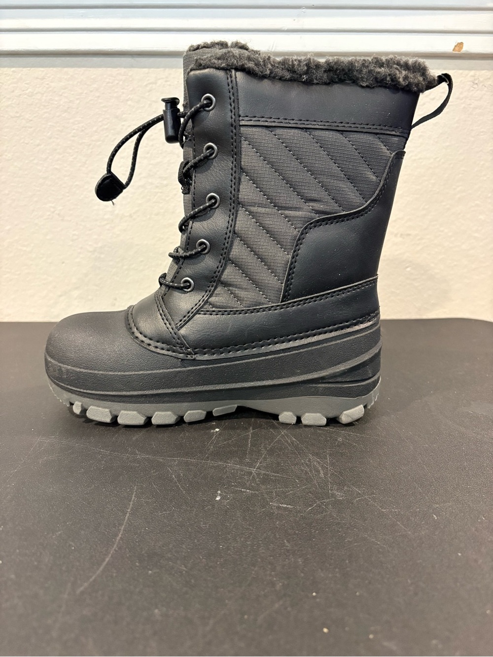 Kids' Skylar Winter Snow Boots - All In Motion Black Youth Sz 1Y Fast Shipping - Picture 3 of 9
